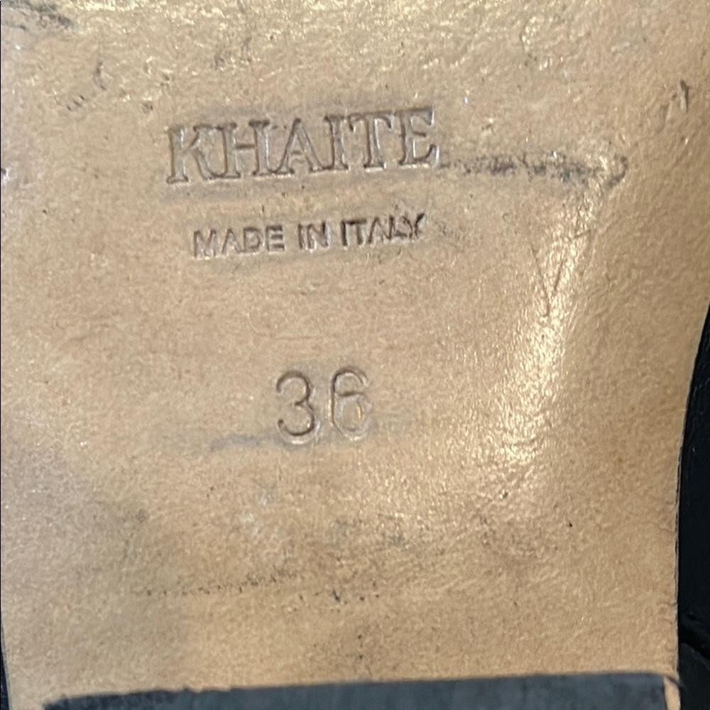 Khaite Marfa Black ankle Leather Boots size 36 - Picture 4 of 7